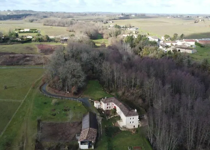 Gite Moulin Du Cros Proche Saint Emillon Pour 4 A 6 Personnes 펜션 Faleyras